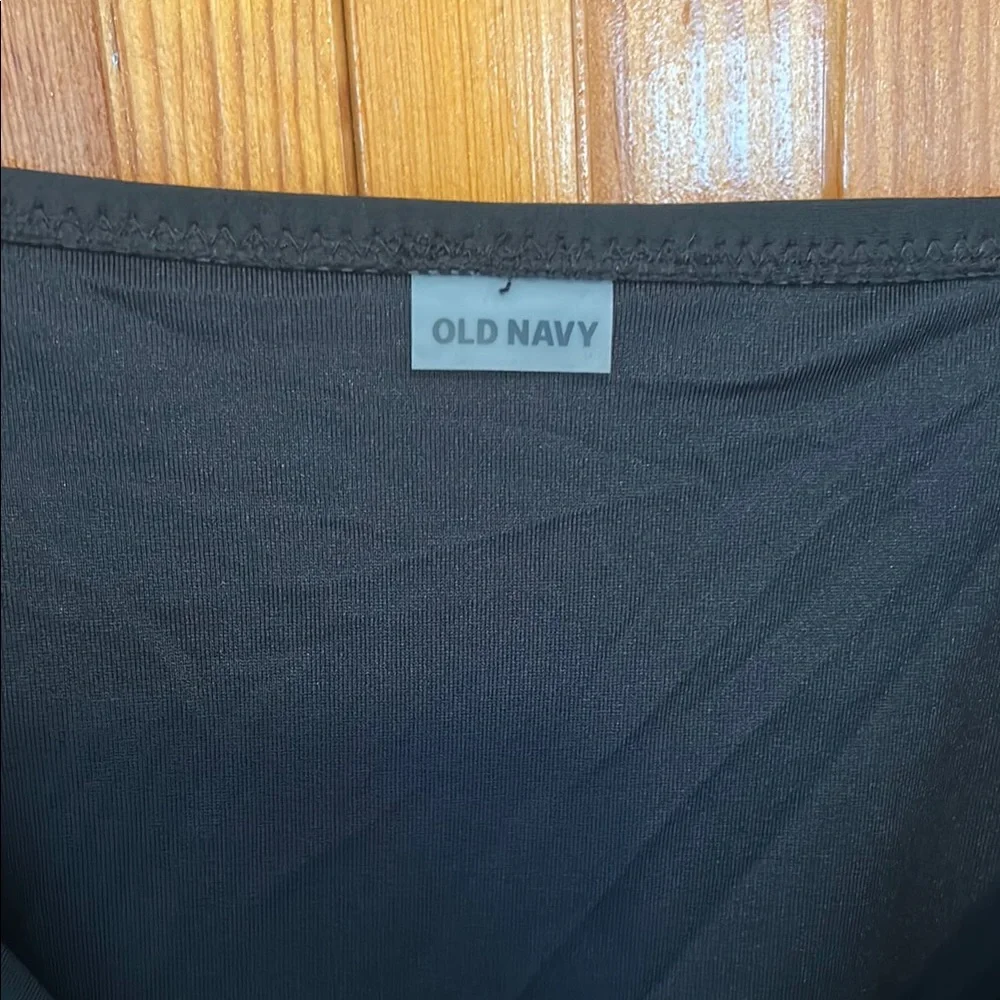 Old Navy Black Ruffle Bikini Swim Top Plus 4X NWT | Adjustable Straps